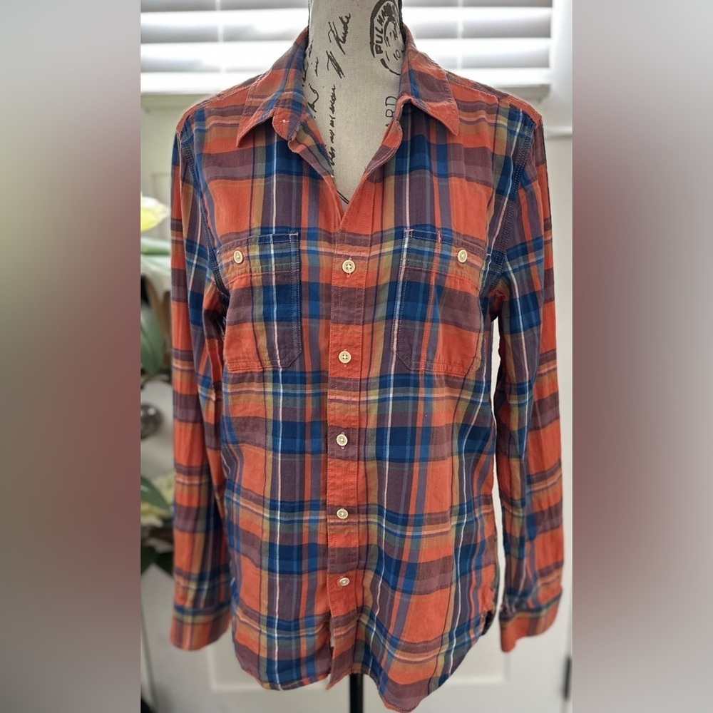 ✨ Lucky Brand Men’s Plaid Shirt – 100% Cotton, Size Small ✨ - Picture 6 of 13